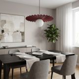mini: Lampa wisząca UMBRA nowoczesna burgundowa G9 8W LED (5)