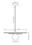 mini: Lampa wisząca UMBRA nowoczesna czarna G9 8W LED (6)