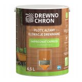 Zestaw Impregnat Express Ogród Tik 4.5L Drewnochron + Pędzel Włoski 70 mm GRATIS