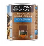 Zestaw Impregnat Extra Powłokotwórczy Dąb Ciemny 0,75L Drewnochron + Pędzel Włoski 70 mm GRATIS