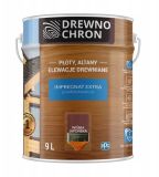 Zestaw Impregnat Extra Powłokotwórczy Wiśnia Japońska 9L Drewnochron + Pędzel Włoski 70 mm GRATIS