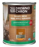Zestaw Lakierobejca 2w1 Dąb Złoty 0.75L Drewnochron + Pędzel Włoski 70 mm GRATIS