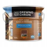 Zestaw Impregnat Extra Powłokotwórczy Dąb Ciemny 2,5L Drewnochron + Pędzel Włoski 70 mm GRATIS