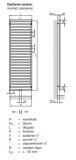 Grzejnik Łazienkowy Quaro Black Quartz 1403x450 QA 140-045/M0550 Zehnder - OUTLET