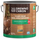 Zestaw Lakierobejca 2w1 Tik 2.5L Drewnochron + Pędzel Włoski 70 mm GRATIS