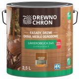 Zestaw Lakierobejca 2w1 Orzech Jasny 2.5L Drewnochron + Pędzel Włoski 70 mm GRATIS