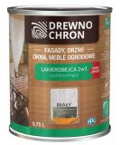 Zestaw Lakierobejca 2w1 Biały 0.75L Drewnochron + Pędzel Włoski 70 mm GRATIS
