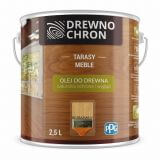 Zestaw Olej Do Drewna Bezbarwny 2,5L Drewnochron + Pędzel Włoski 70 mm GRATIS