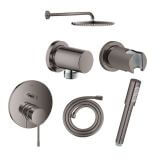Zestaw Prysznicowy 6w1 Essence Pofessional Brushed Hard Graphite Grohe