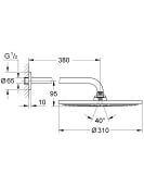 Zestaw Prysznicowy 6w1 Essence Pofessional Brushed Hard Graphite Grohe