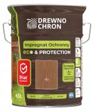 Zestaw Impregnat Ochronny Eco&Protection Orzech 4.5L Drewnochron + Pędzel Włoski 70 mm GRATIS