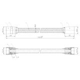 Wąż Prysznicowy 1200 mm PVC Złoty Szczotkowany 040110GN-P Emporia