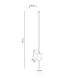LIXA BLACK KINKIET LED 12W