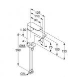 Bateria Umywalkowa Pure&Style 75 B/K 400280575 KLUDI
