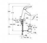 Bateria Bidetowa Nest A42302EXP VITRA