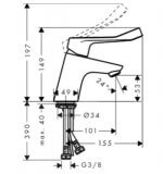 Bateria Umywalkowa Focus 70 31914000 Hansgrohe