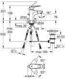 Bateria Umywalkowa, Rozmiar S Europlus 33155002 Grohe