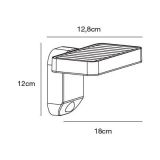 Lampa Zewnętrzna Solarna Rica Square z Czujnikiem Ruchu 2118161003 Nordlux