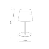 mini: MAJA WHITE LAMPKA NOCNA 1PĹ (5)