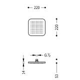 Deszczownica Loft 29963206 22x22 Tres