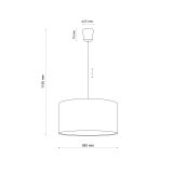 mini: RONDO KIDS PINK LAMPA wisząca 1 PĹ (3)