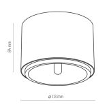 mini: MORIS WHITE LAMPA SUFITOWA 1 PĹ (4)