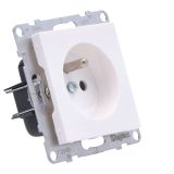 Gniazdo 2P+Z - - 16 A - 250 V~ - Zaciski Automatyczne Biały Suno Legrand