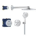 Zestaw Prysznicowy Grohtherm SmartControl z Deszczownicą Rainshower SmartActive 310 Grohe
