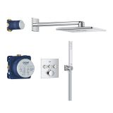 Zestaw Prysznicowy SmartControl Podtynkowy z Deszczownicą Rainshower SmartActive 310 Cube Grohe
