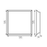 Panel LED Podtynkowy Blingo IPRN38W 6060NW 33174 Kanlux