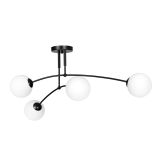 Lampa sufitowa PREGOS nowoczesna czarna E14 10W LED