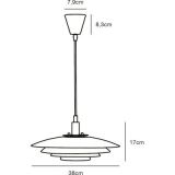 Lampa Wisząca Bretagne Skandynawska Szara 39489910 Nordlux