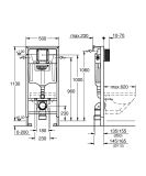 Stelaż WC Rapid SL Podtynkowy 38539001 Grohe