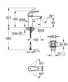 Bateria Umywalkowa Eurosmart Professional S Matte Black 239222433 Grohe
