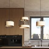mini: Sollux Lampa wisząca BRILO Powder Blue industrialny E27 (2)