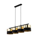 mini: HILTON BLACK/GOLD LAMPA wisząca 4 (1)