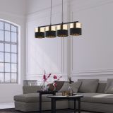 mini: HILTON BLACK/GOLD LAMPA wisząca 4 (3)