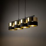 mini: HILTON BLACK/GOLD LAMPA wisząca 4 (4)
