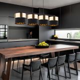 mini: HILTON BLACK/GOLD LAMPA wisząca 4 (2)