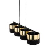 mini: HILTON BLACK/GOLD LAMPA wisząca 4 (8)