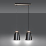 mini: Lampa wisząca BOLERO nowoczesna czarna E27 15W LED (2)