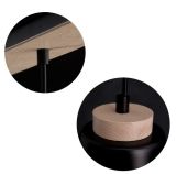 mini: Lampa wisząca BOLERO nowoczesna czarna E27 15W LED (4)