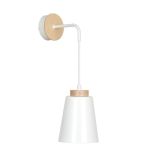 mini: Kinkiet BOLERO skandynawski biały E27 15W LED (1)