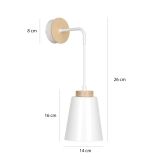 mini: Kinkiet BOLERO skandynawski biały E27 15W LED (3)
