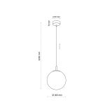 mini: CADIX GOLD LAMPA wisząca 1 PĹ 300 (4)