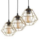 mini: DIAMOND NEW BLACK/GOLD LAMPA wisząca 3 LISTWA (3)
