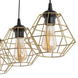 mini: DIAMOND NEW BLACK/GOLD LAMPA wisząca 3 LISTWA (5)