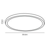 Lampa Sufitowa Oja 29 Biała 2015016101 Nordlux