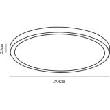 Lampa Sufitowa Oja 29 Biała IP54 2210616101 2210616101 Nordlux