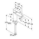 Bateria Umywalkowa Zenta SL 100 DN 15 482920565 Kludi